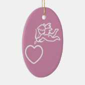 Cupid Strikes aangepast dubbelzijdig ornament (Rechts)