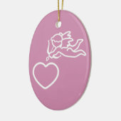 Cupid Strikes aangepast dubbelzijdig ornament (Links)