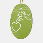 Cupid Strikes aangepast dubbelzijdig ornament (Links)