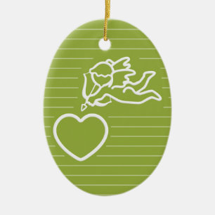 Cupid Strikes aangepast dubbelzijdig ornament