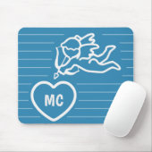 Cupid Strikes aangepast monogram mousepad Muismat (Met muis)