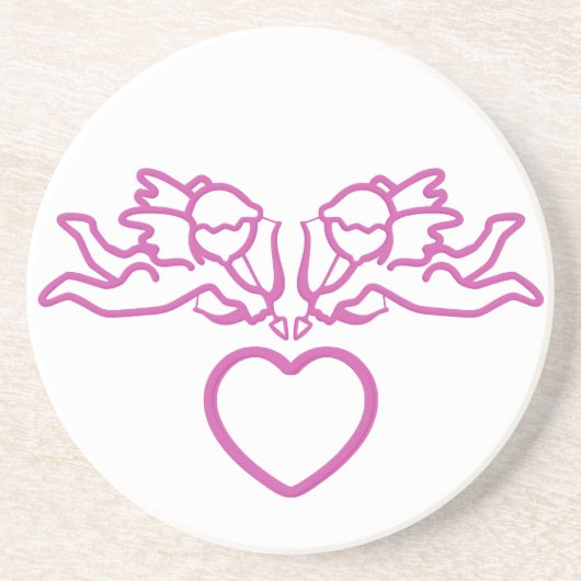 Cupid Strikes aangepast onderzetter (Voorkant)