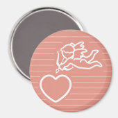 Cupid Strikes aangepaste magneet (Voorkant / Achterkant)