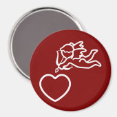 Cupid Strikes aangepaste magneet (Voorkant / Achterkant)