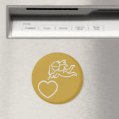 Cupid Strikes aangepaste magneet (Insitu (Vaatwasser))