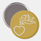 Cupid Strikes aangepaste magneet (Voorkant / Achterkant)