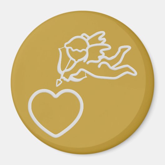 Cupid Strikes aangepaste magneet (Voorkant)