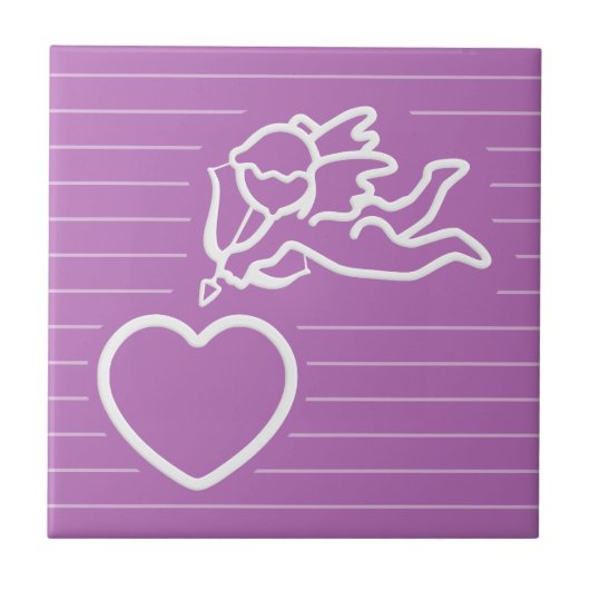 Cupid Strikes aangepaste tegel Tegeltje (Voorkant)