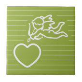 Cupid Strikes aangepaste tegel Tegeltje (Voorkant)