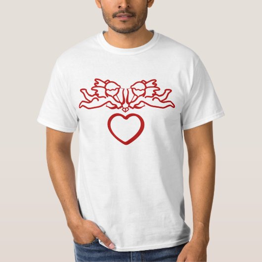 Cupid Strikes TWICE aangepast shirt - kies stijl (Voorkant)