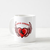 Cupid Stunt Offensive Valentines Day Koffiemok (Voorkant links)