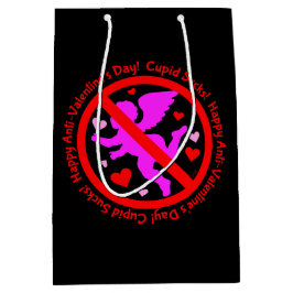 Cupid Sucks Happy Anti Valentiine Day Medium Cadeauzakje