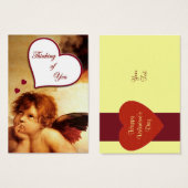 Cupid Thinking of You Gift Label Visitekaartje (Voorkant /achterkant)
