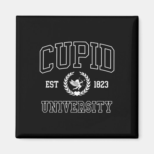 Cupid University College Valentine Trendy Men Wome Magneet (Voorkant)