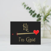 Cupid Valentijn Feestdagenkaart (Staand voorkant)
