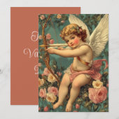  Cupid Valentijn's Day Holiday Kaart (Voorkant / Achterkant)