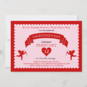 Cupid Valentijnsdag Invitation Kaart (Voorkant)