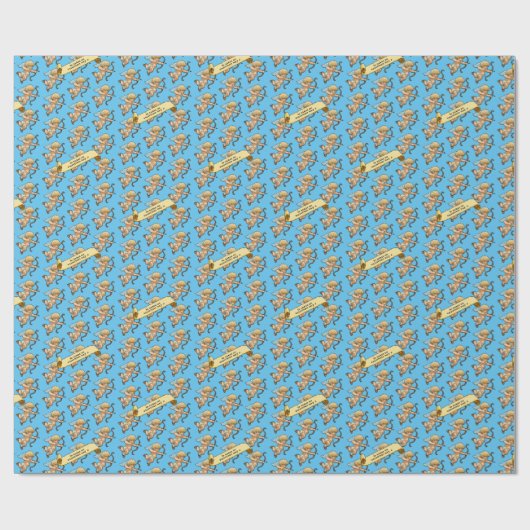 Cupid Valentines Add The Name Pixel Art Pattern Cadeaupapier (Vlak)