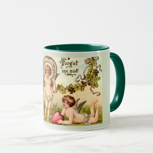 Cupid vergeet me niet Valentijnse Mok (Voorkant rechts)