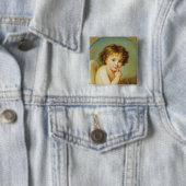 Cupid Vierkante Button 5,1 Cm (In situ)