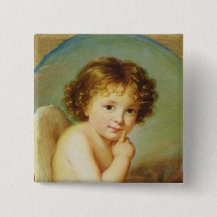 Cupid Vierkante Button 5,1 Cm