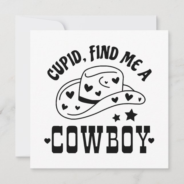 Cupid Vind Me Een Cowboy Western (Voorkant)