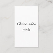 Cupid Visitekaartje (Achterkant)