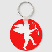 Cupid with Bow (White) - Sleutelhanger (Voorkant)