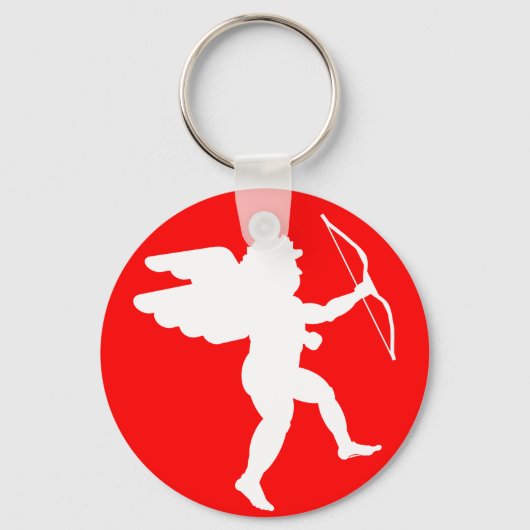 Cupid with Bow (White) - Sleutelhanger (Voorkant)