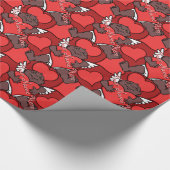 Cupid Wrapping Paper Valentijns - Cadeaupapier (Hoek)