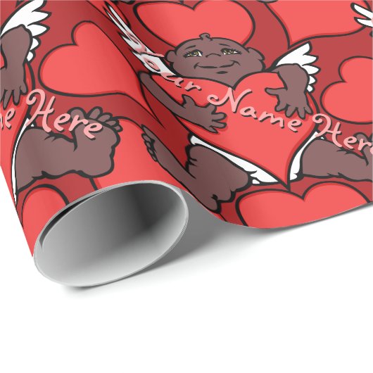 Cupid Wrapping Paper Valentijns - Cadeaupapier (Rol Hoek)