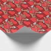 Cupid Wrapping Paper Valentijns - Cadeaupapier (Hoek)