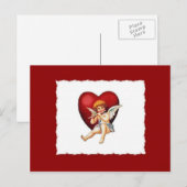 Cupid & Zijne Vloeiing - Valentijn Briefkaart (Voorkant / Achterkant)