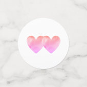 Cupid, zwanen op een zwarte en witte gestreepte br confetti (Kleine voorkant)