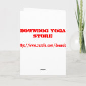 Cupido aan het yoga doen - Grappige Valentijnse Ka Feestdagen Kaart (Achterkant)