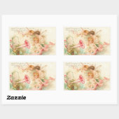 Cupido Angel I Rechthoek Sticker (Vel)