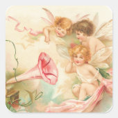 Cupido Angel's I Square Sticker (Voorkant)