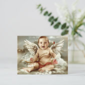 cupido baby briefkaart (Staand voorkant)
