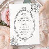  Cupido Barok lijst Art baby shower Kaart