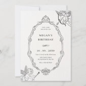  Cupido Barok lijst Art Birthday Kaart (Voorkant)