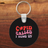 Cupido belde dat ik Happy Valentijn Apparel had op Sleutelhanger (Voorkant)