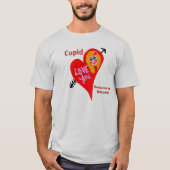 Cupido Breng me mijn Godin Valentijn Humor T-shirt (Voorkant)