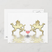 Cupido briefkaart of uitnodiging (Voorkant / Achterkant)