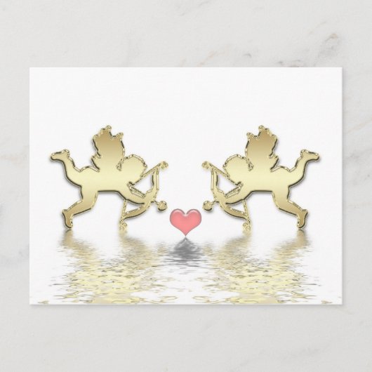 Cupido briefkaart of uitnodiging (Voorkant)