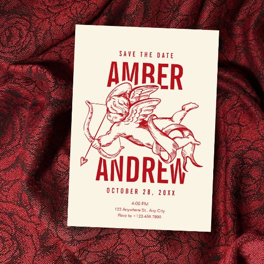 Cupido bruiloft save the date