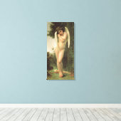 Cupido (Cupidon) engel portret door Bouguereau Canvas Afdruk (Insitu (Houten vloer))