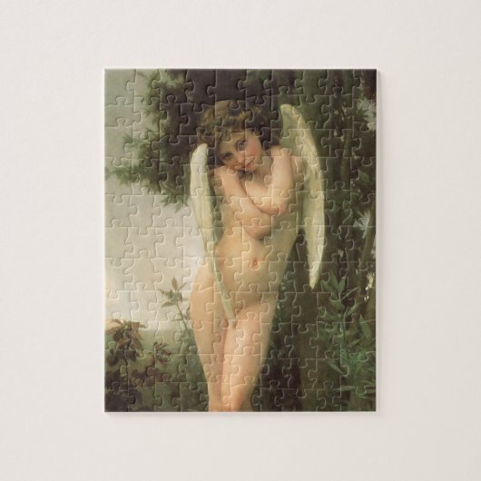 Cupido (Cupidon) engel portret door Bouguereau Legpuzzel (Verticaal)