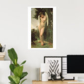 Cupido (Cupidon) engel portret door Bouguereau Poster (Thuiskantoor)
