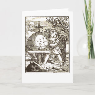 Cupido die door Bijen wordt aangevallen Feestdagen Kaart