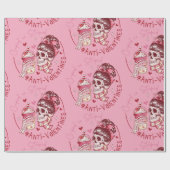 Cupido domme schedel harten anti Valentijn Cadeaupapier (Vlak)